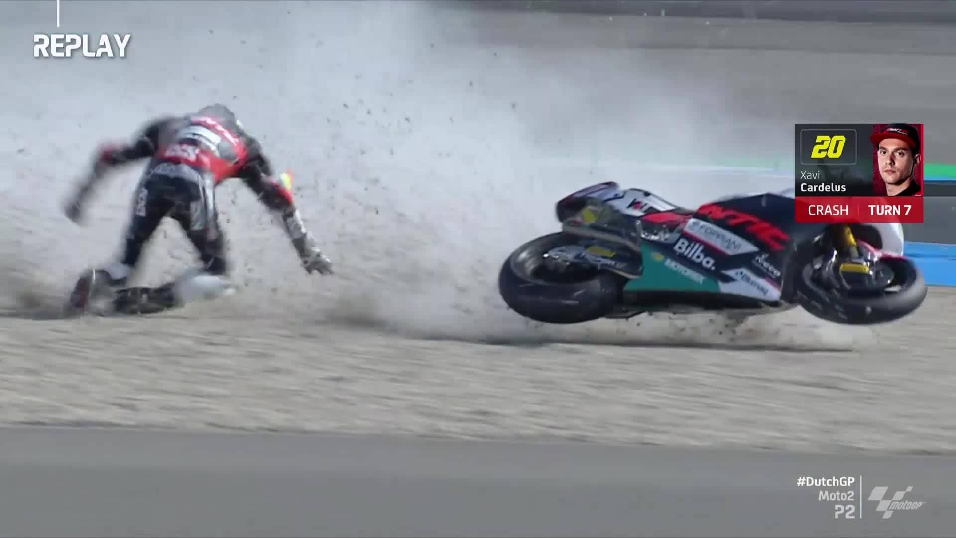 Cardelús es lesiona durant els entrenaments a Assen